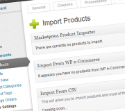 Marketpress Product Importer Screenshot
